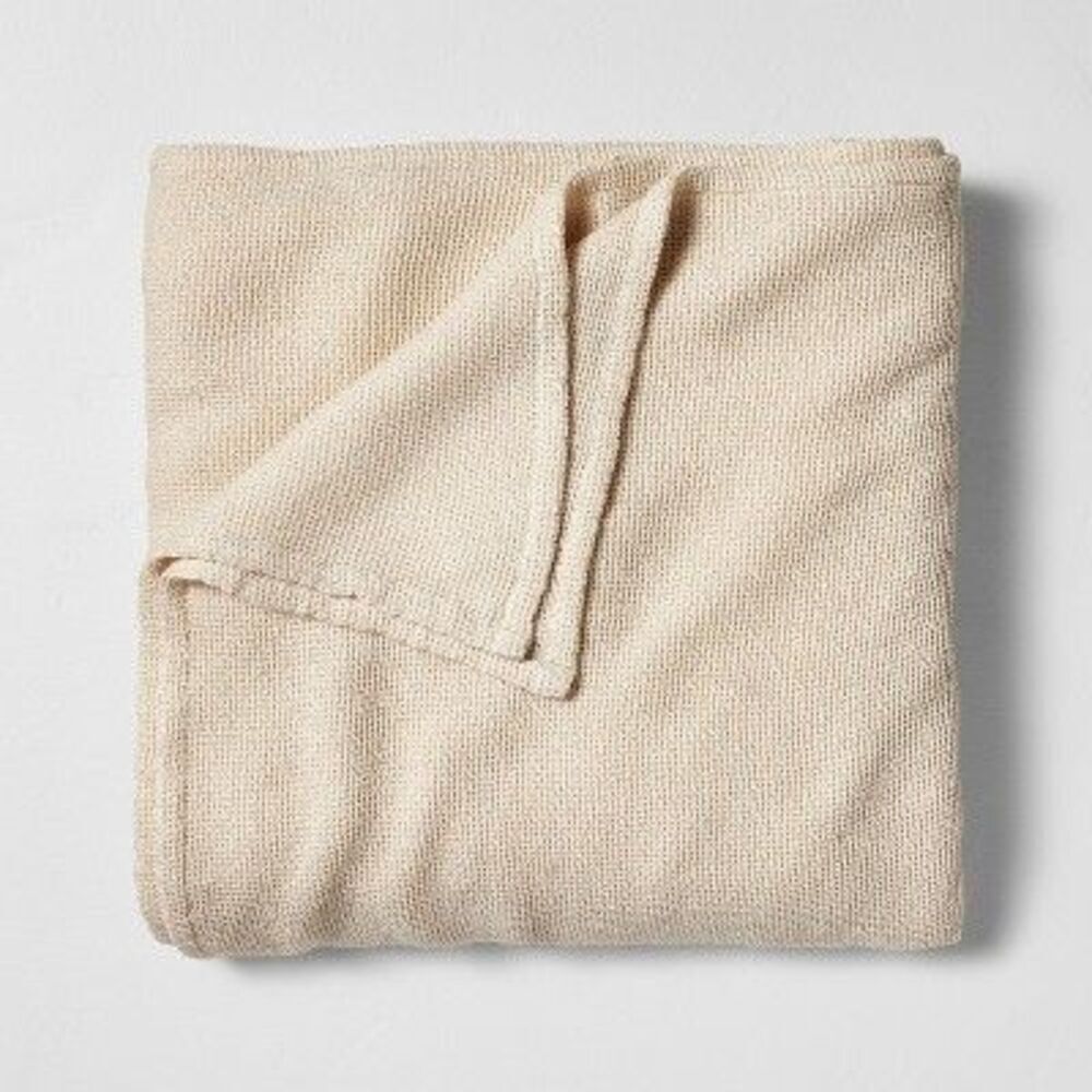 Casaluna - Full/Queen Micro Waffle Bed Blanket Natural - Casa Natural